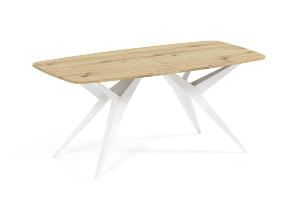 Stół AXIS 180 – owalny stół rozkładany 90x180-256 cm styl industrialny